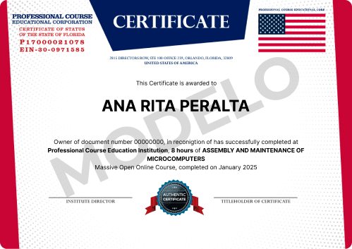 Certificado Estados Unidos